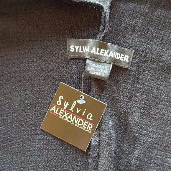 Sylvia Alexander Fringe poncho wrap cape - Picture 3 of 3